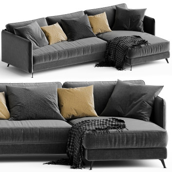 Sofa Sofia Structural Fabric 3D model