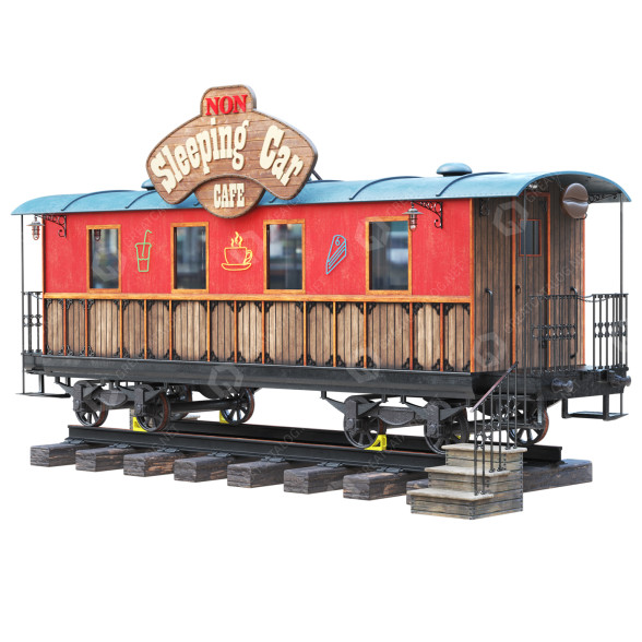 Кафе Wagon 3D модель