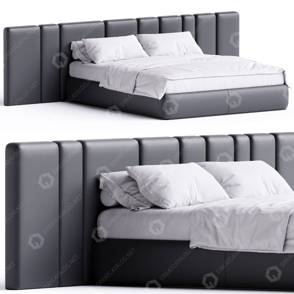 Bett The High Wall Hollis 3D-Modell