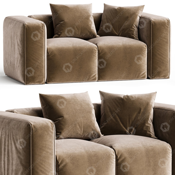 Sofa Tonin Casa Astoria 7390B 3D-Modell