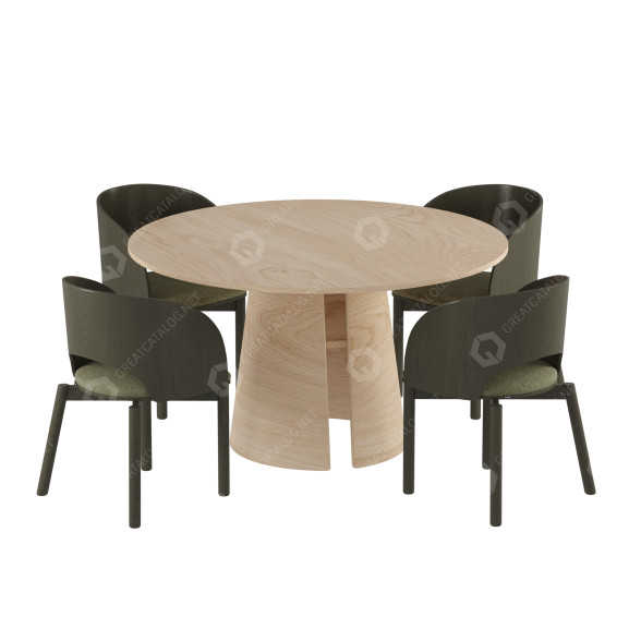 Mesa y sillas Teulat Cep & Dam Modelo 3D