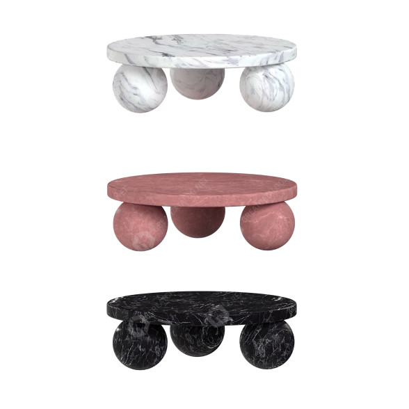 Table basse Noho Home Kali modèle 3D