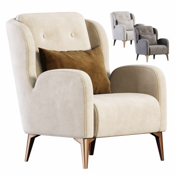 Armchair  Single 3D model