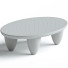 Coffee Table Contemporary Minimal Round in Travertine - Admiral