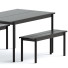 Стіл та лави Muuto Linear Steel - Admiral