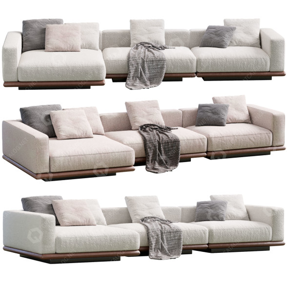 Диван Minotti Horizonte 3D модель