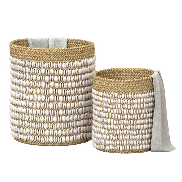 Кошики Bazar Bizar Natural Coastal Seashell 3D модель