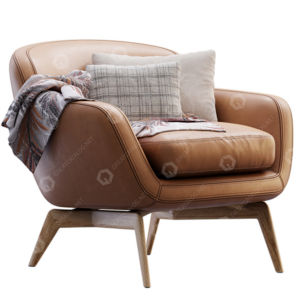 Sillón Minotti Belt Modelo 3D