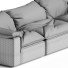 Sofa Restoration Hardware Cloud Modular Fabric Assembly - Admiral