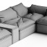 Sofa Restoration Hardware Cloud Modular Fabric Assembly - Admiral