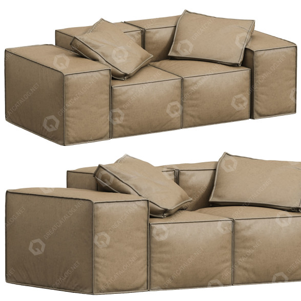 Sofa Blanche Melia Medium 3D model