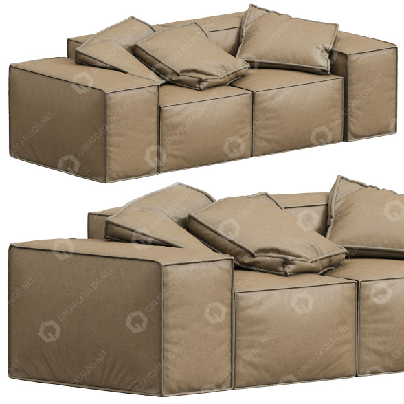 Диван Blanche Melia Large 3D модель