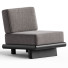 Sofa Serax Coco Off Dark Stained Tropical Wood Base - Admiral