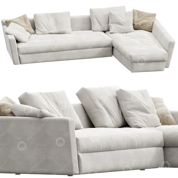 Sofa Flexform Adagio Modular 3D-Modell