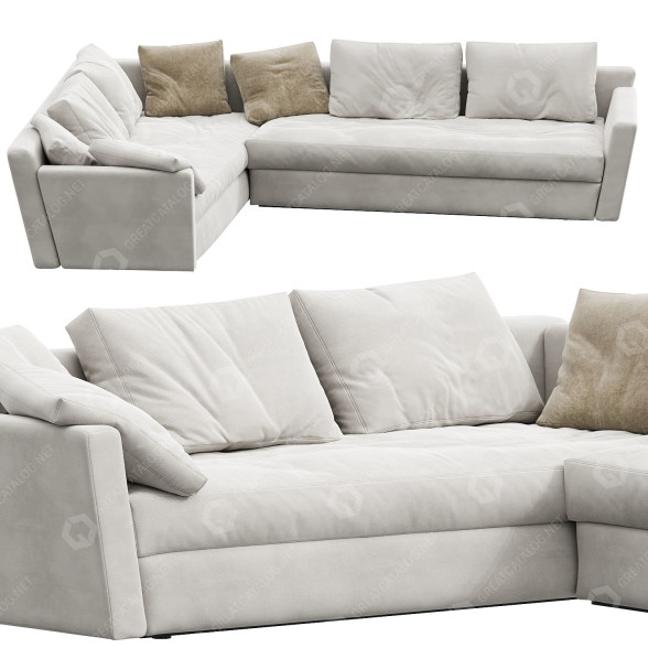 Canapé Flexform Adagio Modular modèle 3D