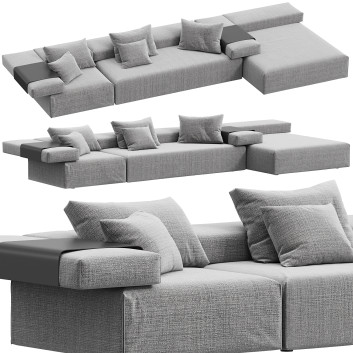 Sofa Wendelbo Cinder Block by Luca Nichetto