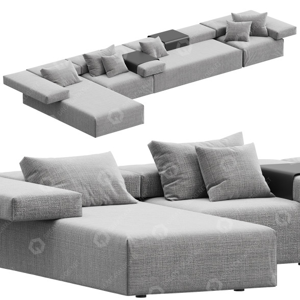 Диван Wendelbo Cinder Block by Luca Nichetto 3D модель