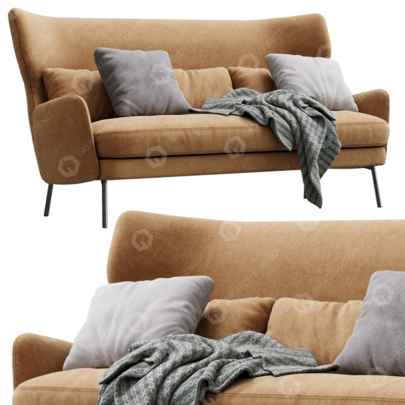 Sofa Sits Alex 3D-Modell
