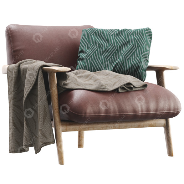 Fauteuil Bernhardt Ravel modèle 3D