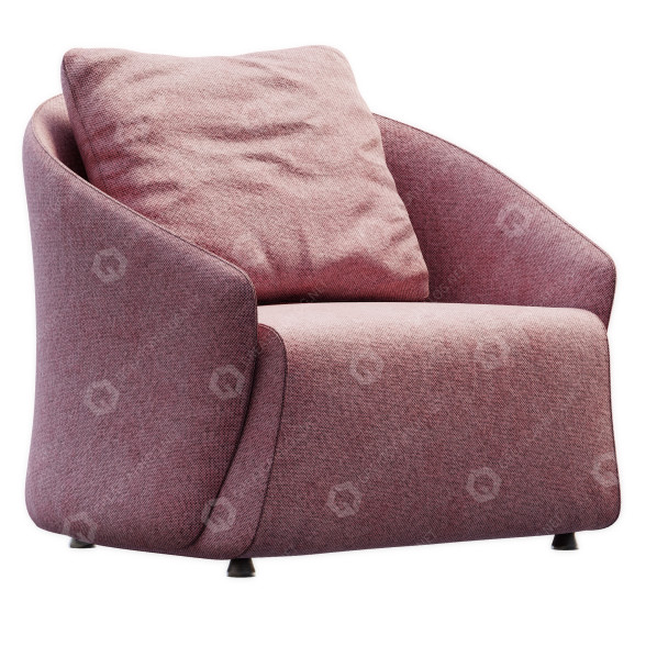 Armchair Saba Bustier 3D model