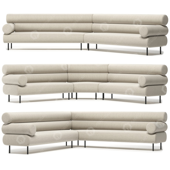 Sofa DesignByThem Cabin Modular Lounge model 3D