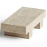 Stolik kawowy 1stDibs Modern Monolithic Travertine - Admiral