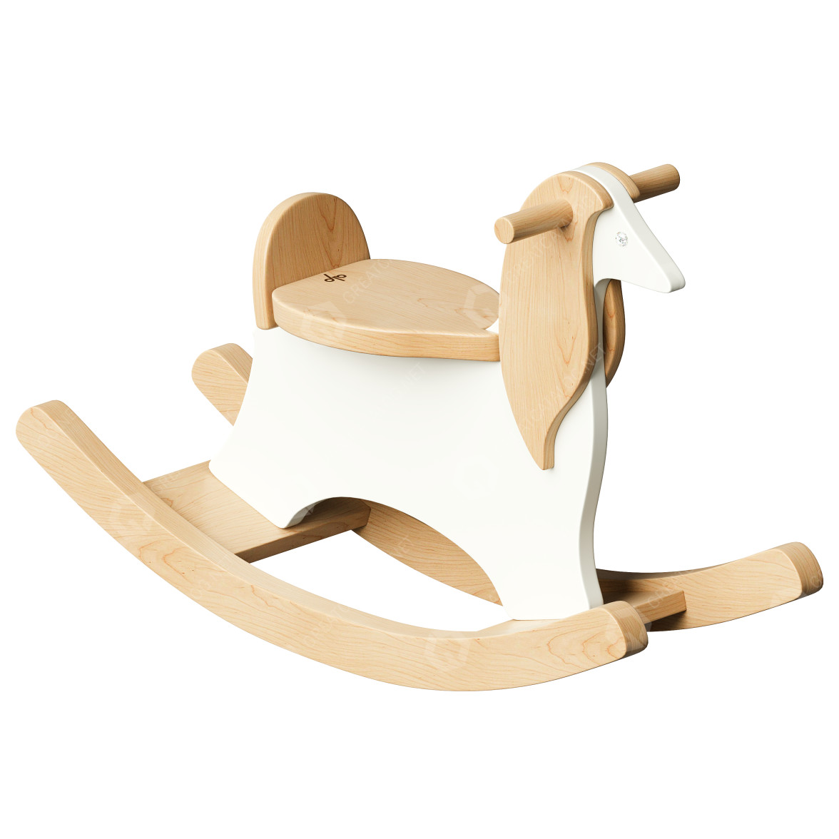 Toy Wooden Rocking Dog 3D model #24820 | GreatCatalog