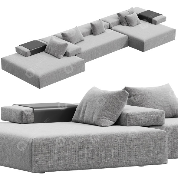Диван Wendelbo Cinder Block by Luca Nichetto 3D модель