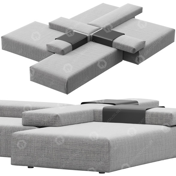 Диван Wendelbo Cinder Block by Luca Nichetto 3D модель