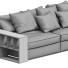 Sofa Flexform Groundpiece 11MXA - Admiral