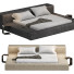 Bett und Nachttischchen Grey Platform - Doniyorov23