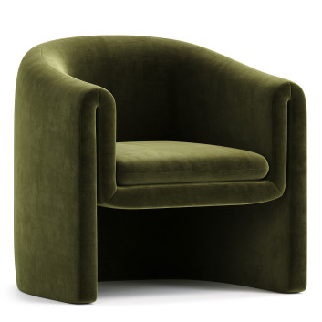 Крісло AllModern Pollman Upholstered Barrel