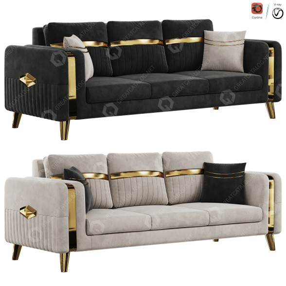 Sofa FH 3031 Turkish Cabana Set by FurnitureHub 3D-Modell