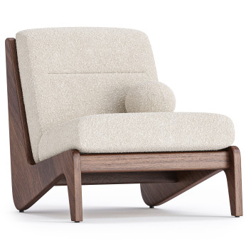 Fauteuil  Soho Home Fletcher Armless Modèle 3D