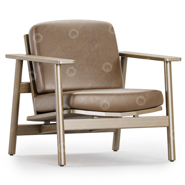 Fotel Kettal Riva model 3D
