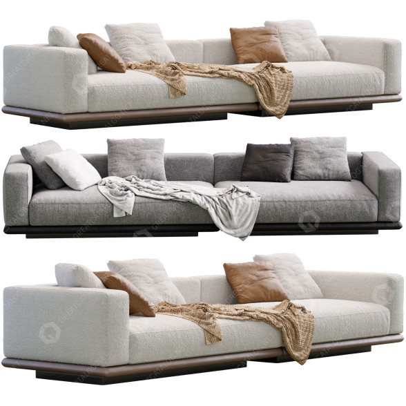 Диван Minotti Horizonte 3D модель