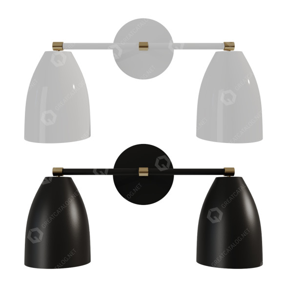 Wall Lamp Betty Vanity Light by Adam Gatchel 3D model