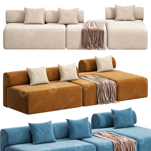 Sofa Bundle Stage 008 3 model 3D