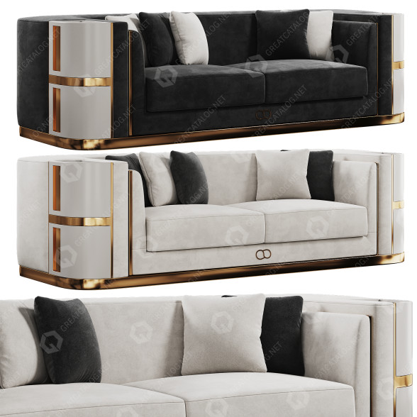 Диван FH 7251 Deluxe Set by FurnitureHub 3D модель