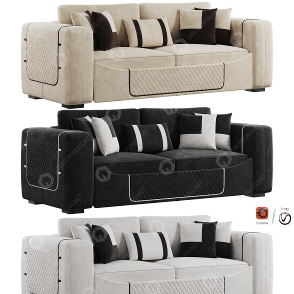 Диван FH 5221 Formenti Luxury Set by FurnitureHub 3D модель
