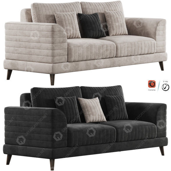 Sofa FH 3070 Tissot Dubai by FurnitureHub 3D model