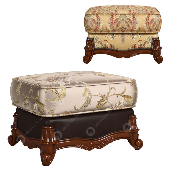 Пуф Carpenter Fabric and Leather 230-1 3D модель