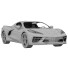 Voiture Chevrolet Corvette C8 2020 - zifir3d