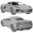 Voiture Chevrolet Corvette C8 2020 - zifir3d