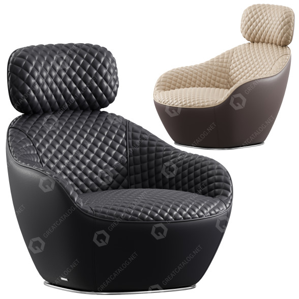 Sessel Roche Bobois Bergamote 3D-Modell