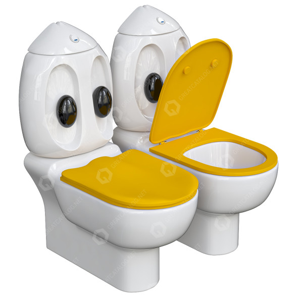 Унітаз Creavit Ducky 3D модель