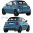 Coche Fiat 500 La Prima - zifir3d