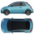 Coche Fiat 500 La Prima - zifir3d