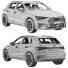 Coche Audi A3 Sportback - zifir3d