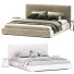 Bett und Nachttischchen Meridiani Meridiani Scott Bed - zvezdaboy